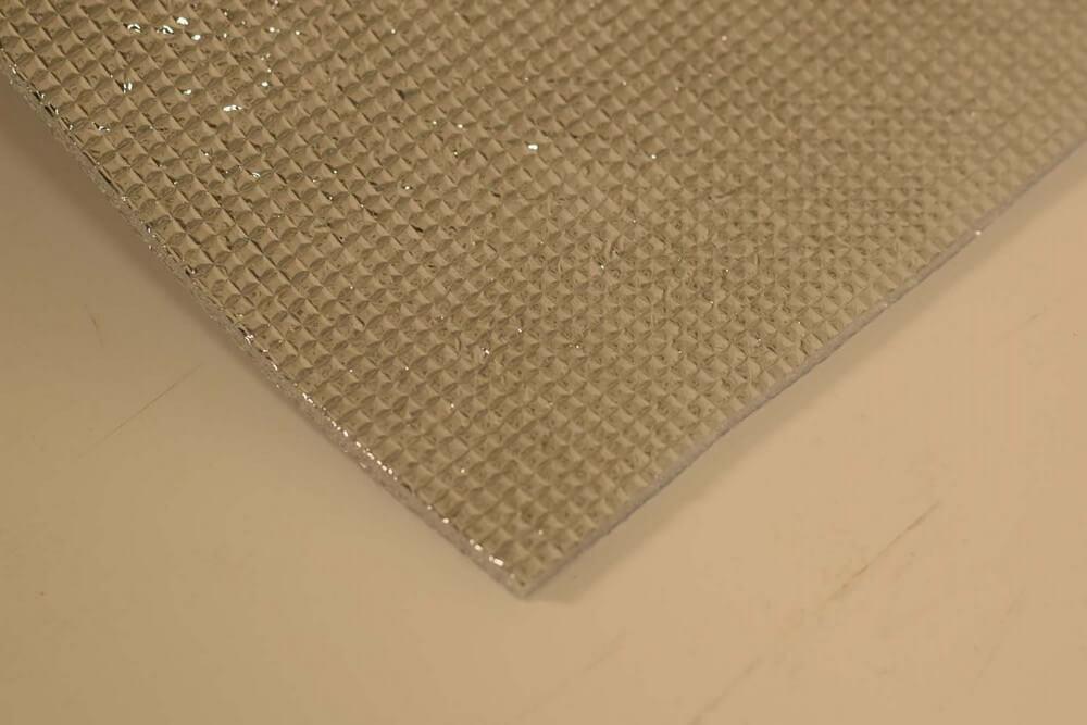 5mm Foil EPE Foam Insulation Underlay Double Sided Grid Silver Colour - Decoridea