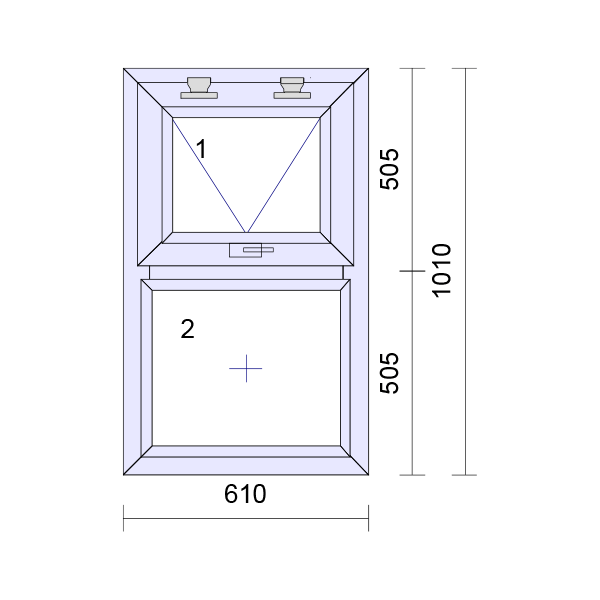 Cadru de fereastră cu geam dublu cu geam dublu din uPVC, 70 mm UK 2 garnituri de etanșare - interior alb exterior antracit 