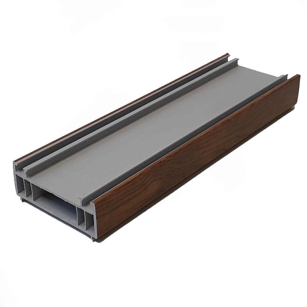 70mm Golden Oak uPVC Add-on Window Door Frame Extension Packer Head Ex ...