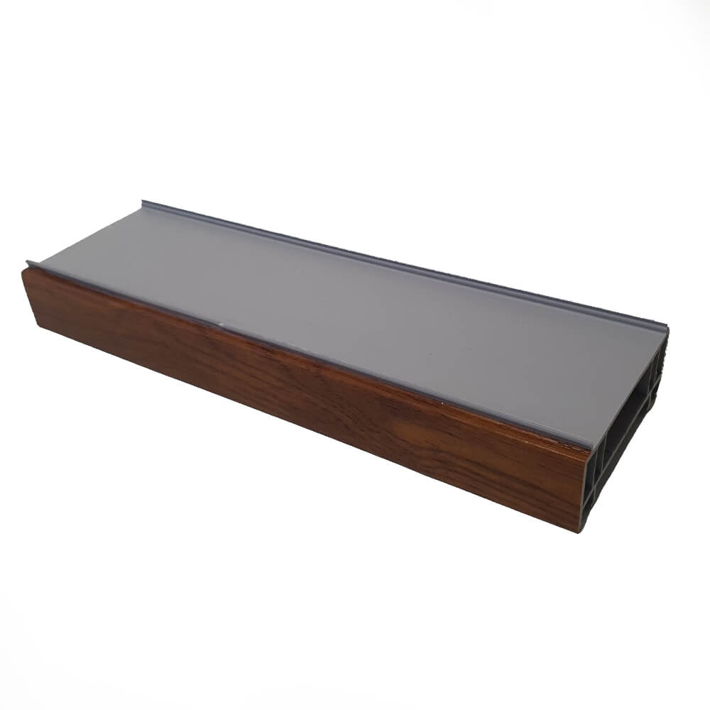 70mm Golden Oak uPVC Add-on Window Door Frame Extension Packer Head Ex ...