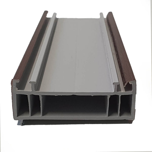 70mm Mahagony uPVC Add-on Window Door Frame Extension Packer Head Exte ...