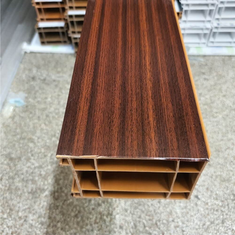 70mm Mahagony uPVC Add-on Window Door Frame Extension Packer Head Exte ...