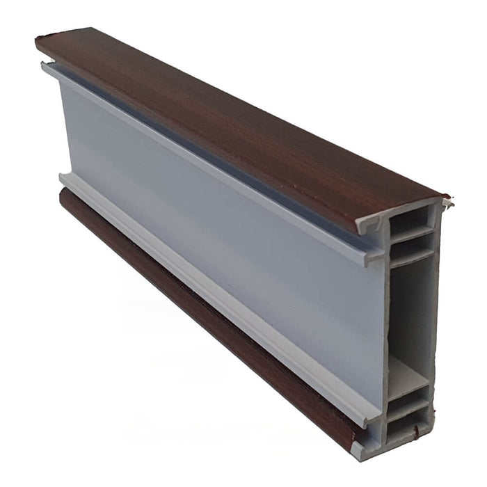 70mm Mahagony uPVC Add-on Window Door Frame Extension Packer Head Exte ...
