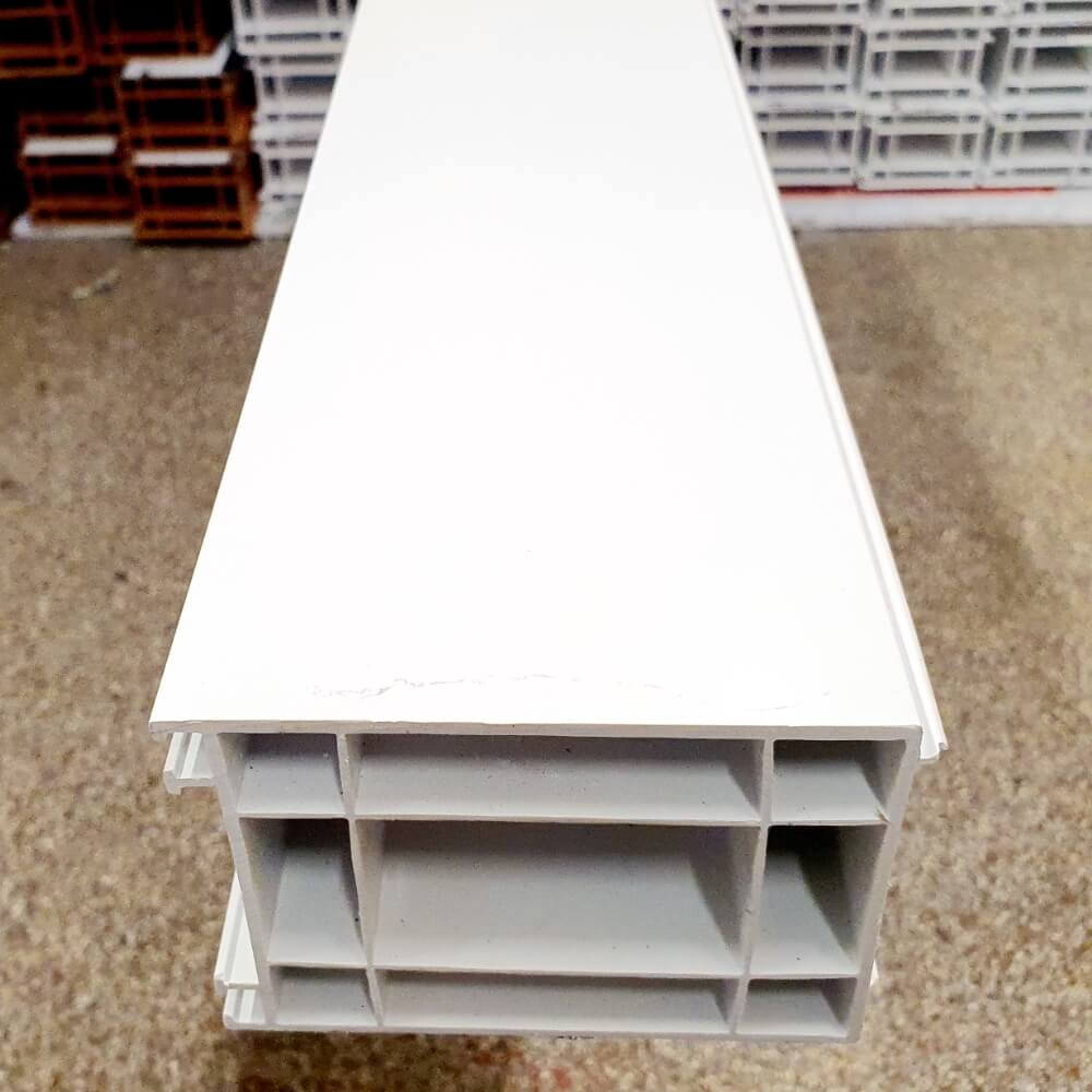 70mm White uPVC Add-on Window Door Frame Extension Packer Head Extende ...