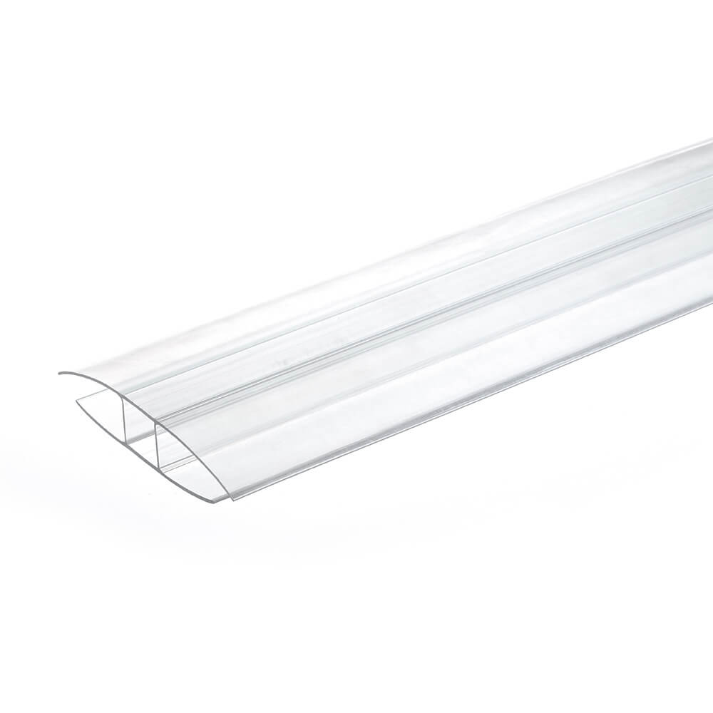 8mm 10mm Polycarbonate H Profile Clear Various Size 10 Year Warranty From £2.58 - Decoridea.co.uk
