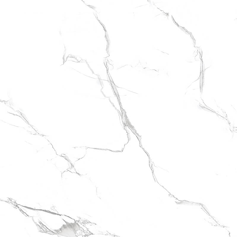 Alaska biała rektyfikowana polerowana porcelana 600x600mm płytki ścienne i podłogowe