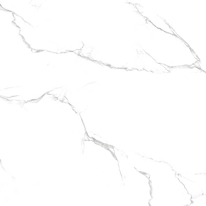 Alaska biała rektyfikowana polerowana porcelana 600x600mm płytki ścienne i podłogowe