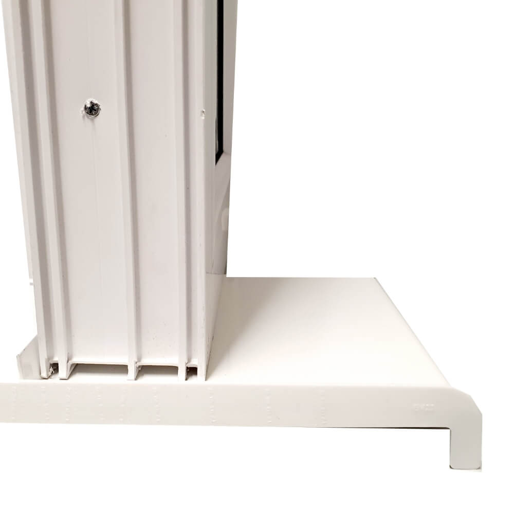 Aluminiowy europejski parapet zewnętrzny do drzwi okiennych biały 150mm 180mm 210mm + zaślepki 