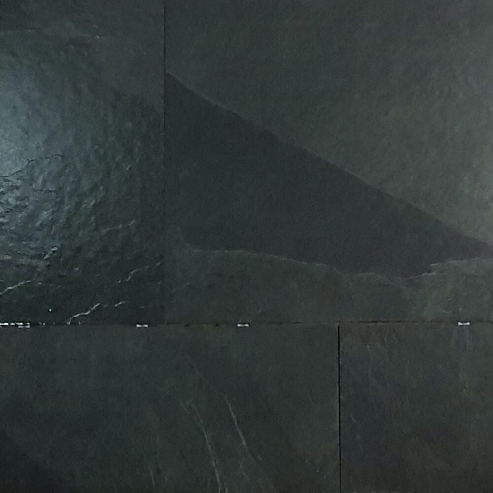 Brasilian Black Rectified Matt Porcelain 20mm 600x600mm Indoor and Outdoor Floor Tile