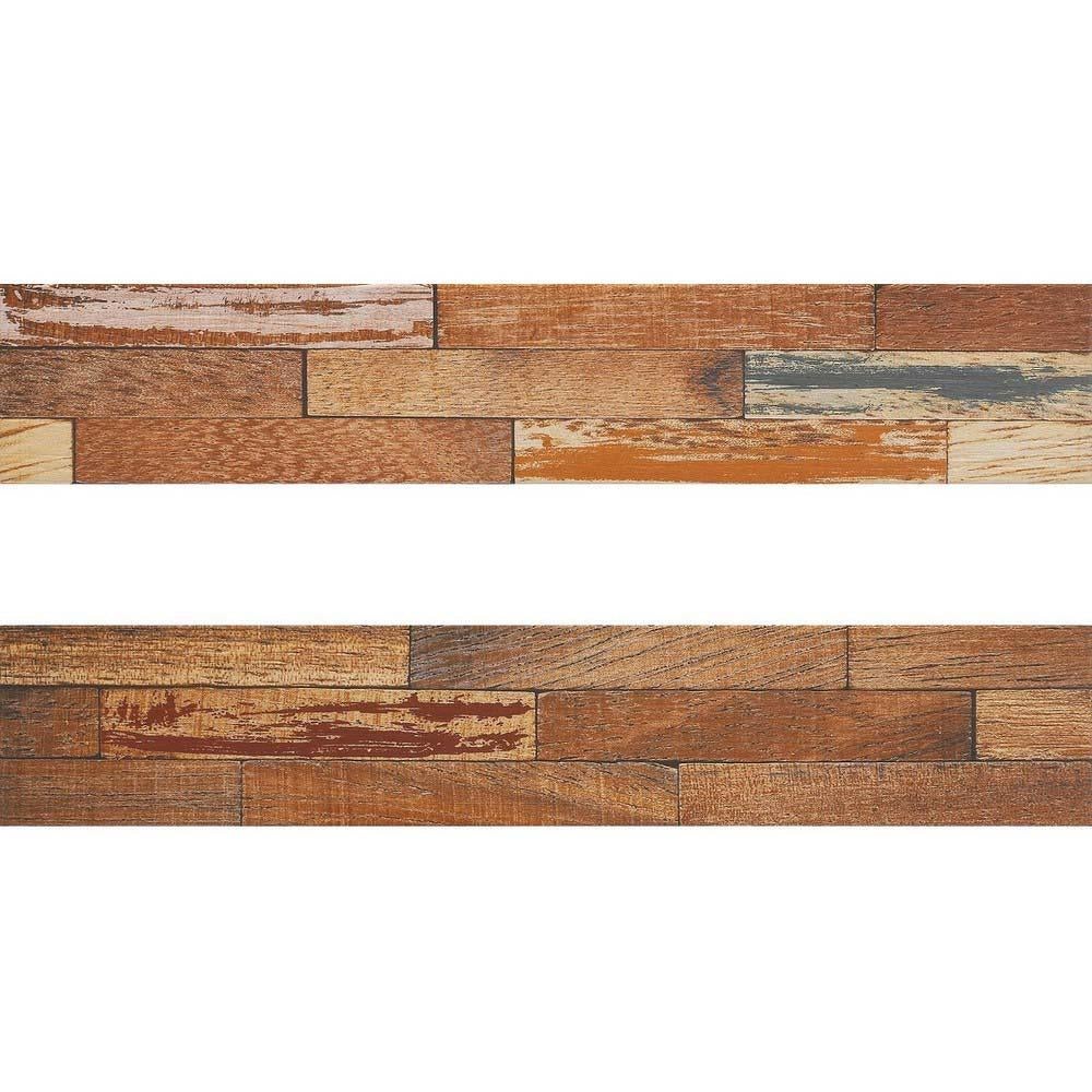 Cherry Wood Effect Rectified Matt Ceramic 150x800mm Wall and Floor Tile