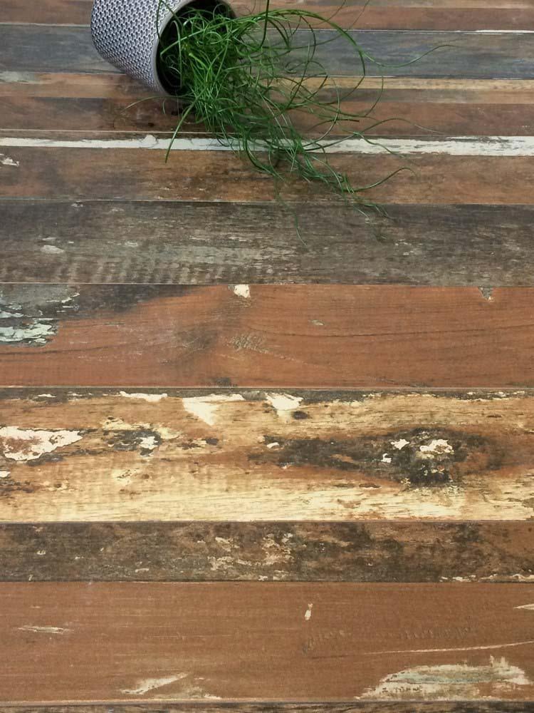 Chestnut Wood Effect Rectified Matt Ceramic 150x800mm Wall and Floor Tile