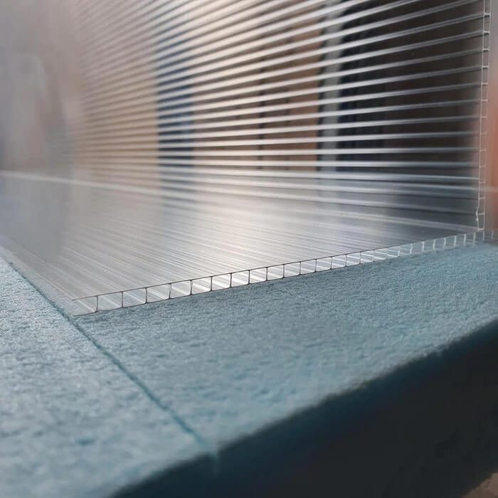 10mm Clear Polycarbonate Roofing Sheet (4m+ Length - Collection)