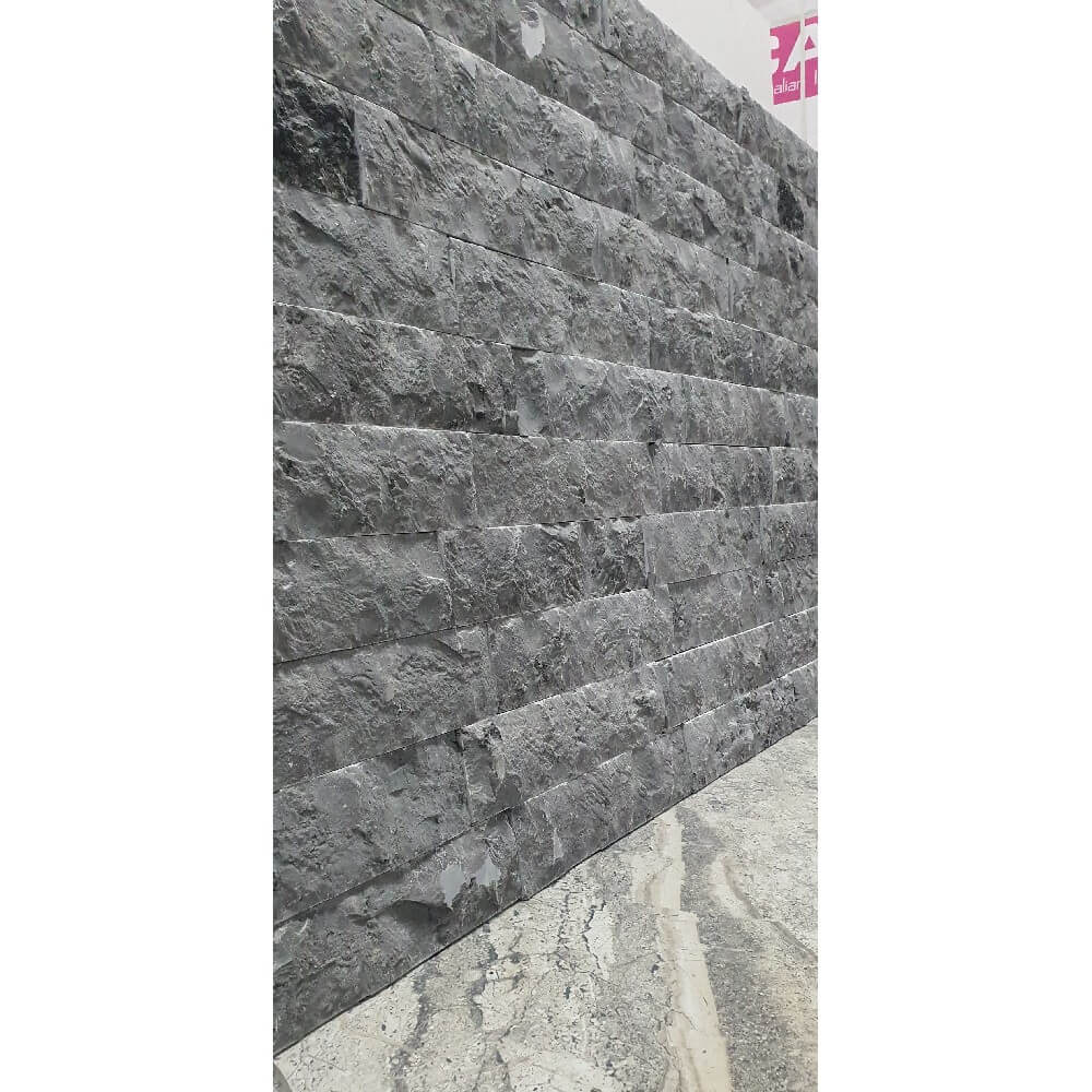 Dark Grey Natural Stone Marble Split Face 300x70mm Decorative Wall Tile