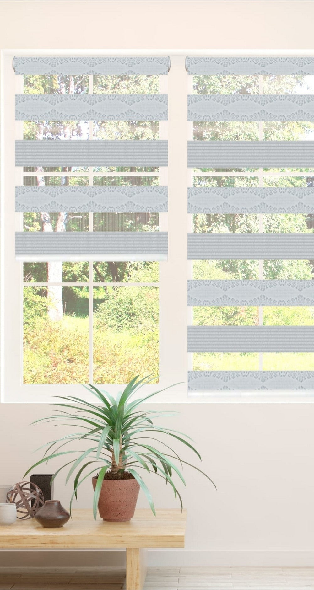 Decor Blinds Privacy 329 Silvery