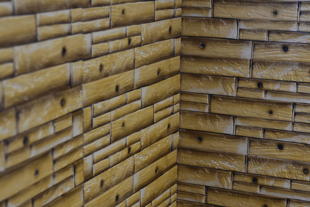 Elmo Yellow Bamboo Split Face Porțelan Mat rectificat 300x600mm Placi de perete