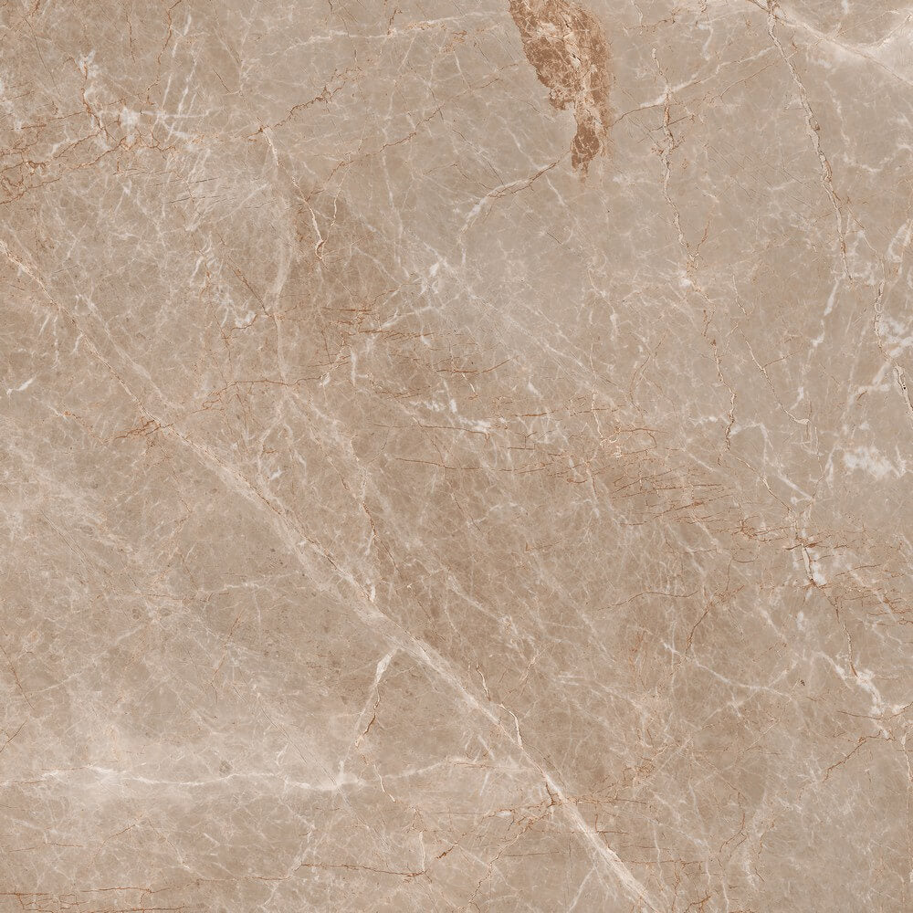 Embrace Brown Rectified Glossy Stone Effect Porcelain 800x800mm Wall and Floor Tiles