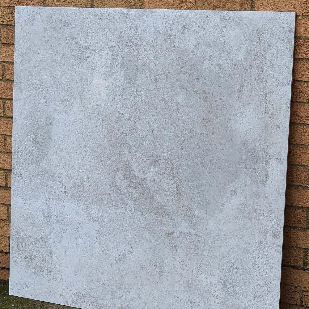 Fileto Grey Rektyfikowane Wielkoformatowe Płytki Podłogowe i Ścienne z Efektem Polerowanego Kamienia 1200x1200mm 