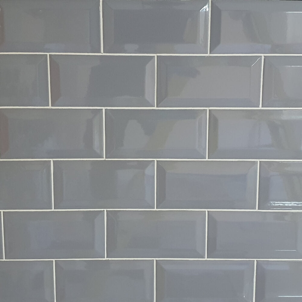 Grey Metro Brick Tiles 100x200mm Diamentowa dekoracyjna polerowana płytka ścienna