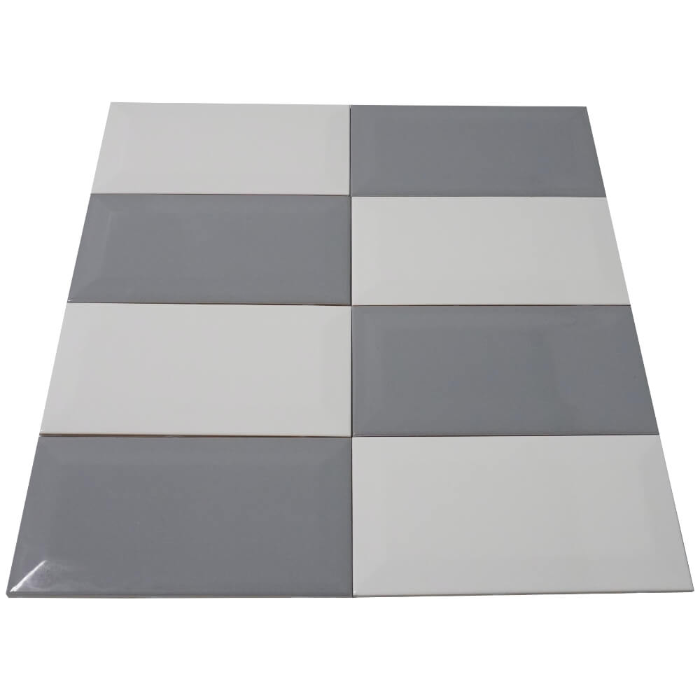 Grey Metro Brick Tiles 100x200mm Diamentowa dekoracyjna polerowana płytka ścienna