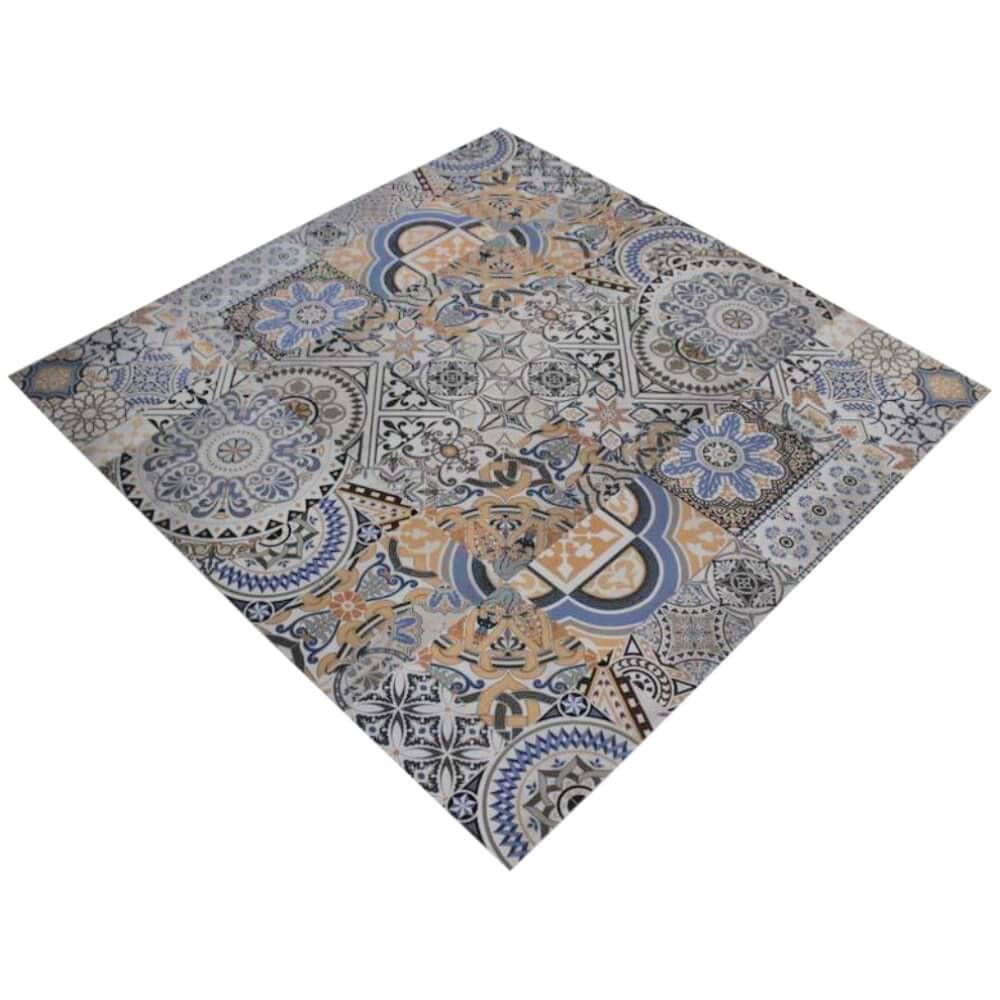 Italian Design Astoria Large Format Victorian Patchwork Moroccan Polished Porcelain Floor & Wall Tiles 600x1200mm