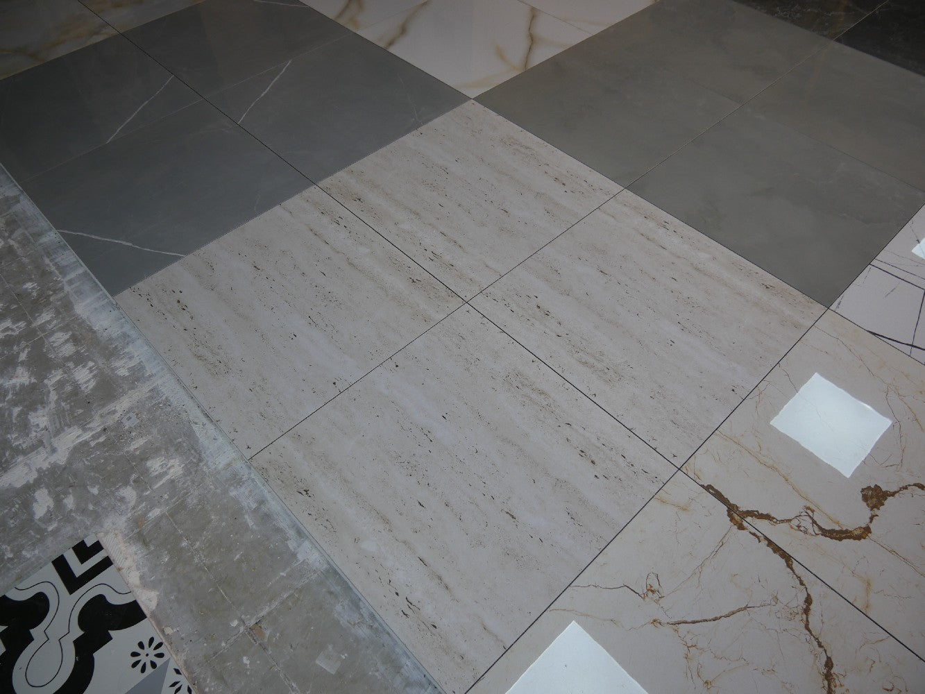 Italian Design Naples Rectified Polished Glazed Porcelain 600x600mm Wall and Floor Tiles
