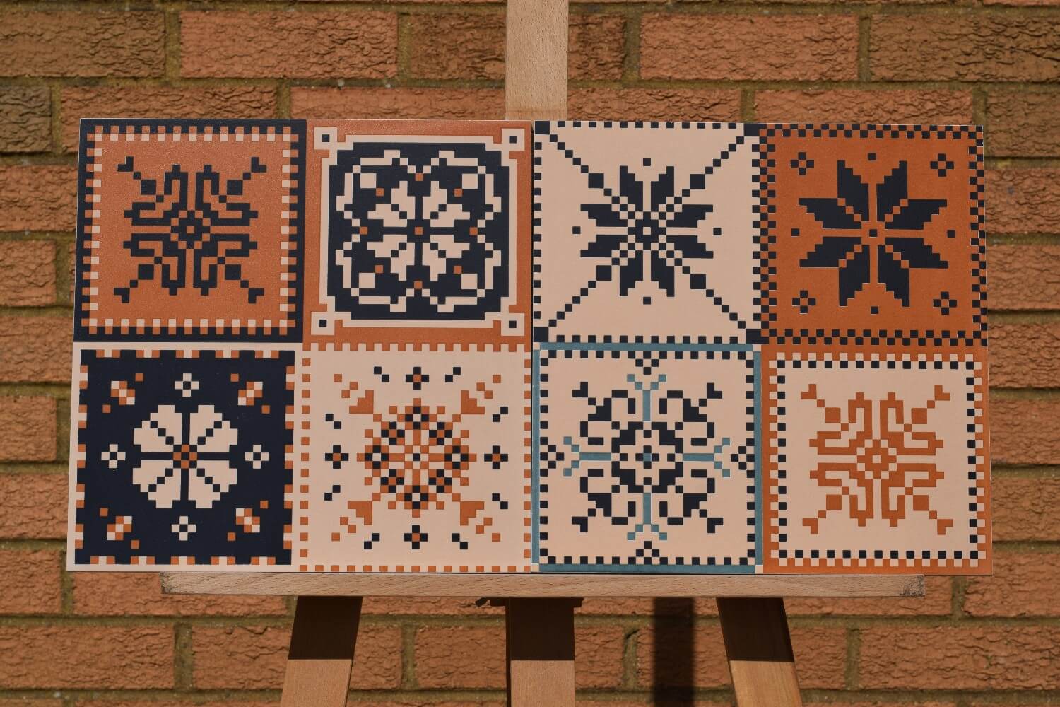 Mexican Aztec Rectified Matt Ceramic (300mm x 300mm) Wall and Floor Ti ...