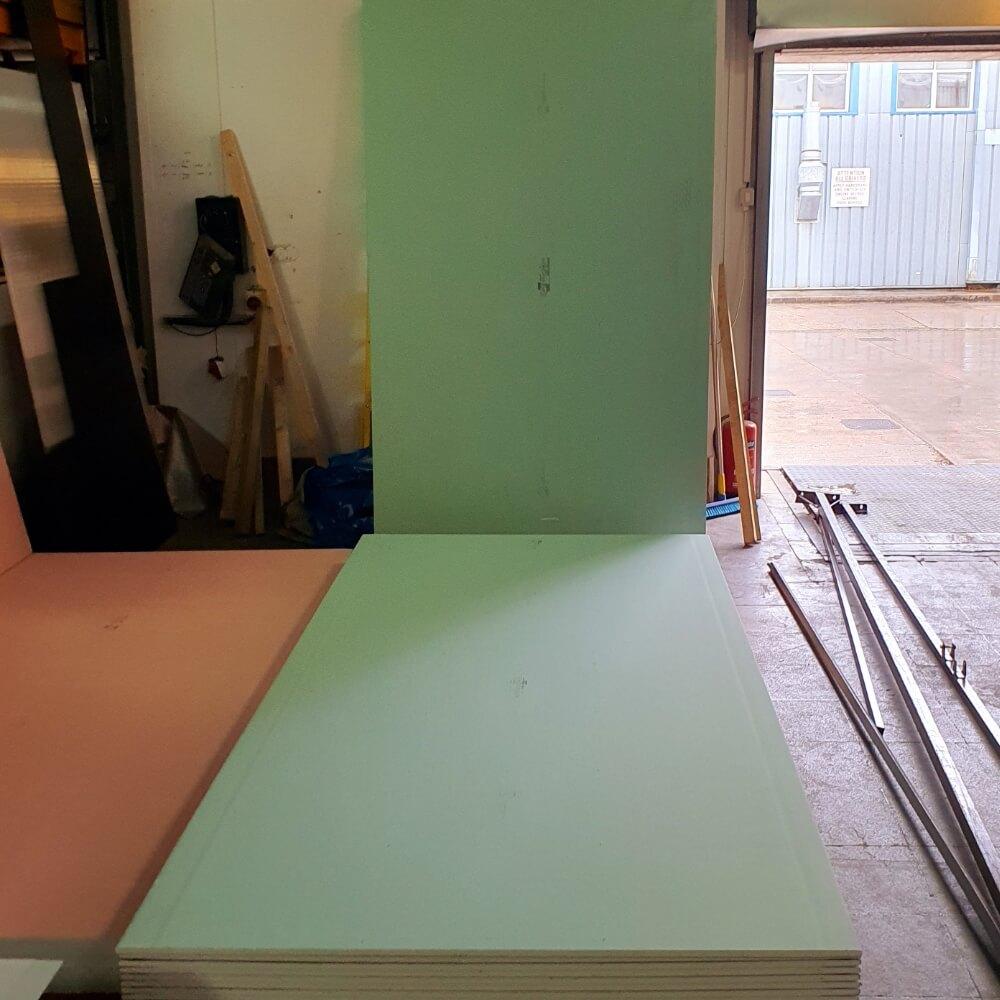 Moisture and Water Resistant Tapered Edge Green Plasterboard 12.50mm 120cmx250cm