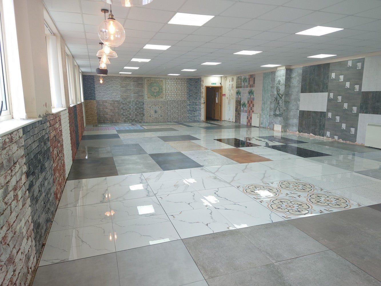 Nebula Sapphire Rectified Large Format Exotic Surface Stone Effect Por ...