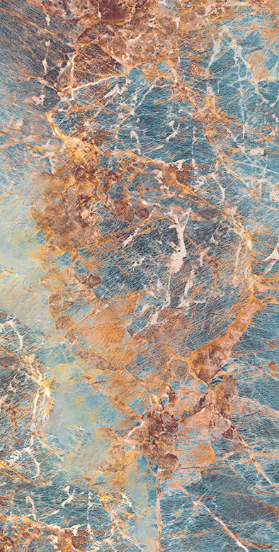 Nebula Sapphire Rectificat Format mare Suprafață exotică Efect de piatră Porțelan 800x1600mm Placi de podea și pereți 
