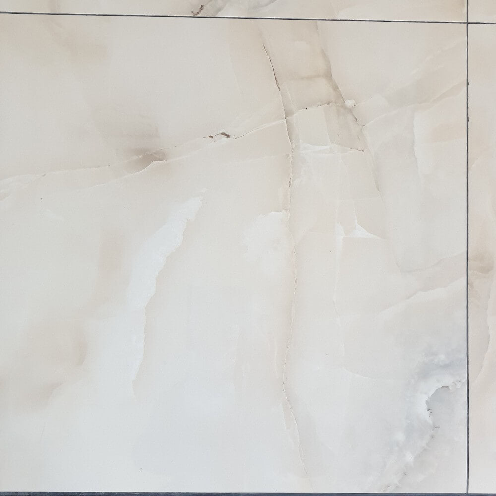 Onyx Crema Rectified Polished Porcelain 600x600mm Wall and Floor Tiles
