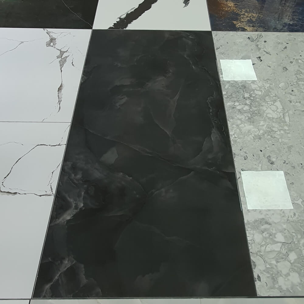 Onyx Smoke Rectified Large Format Polished Stone Effect Porcelain 800x1600mm Floor & Wall Tiles