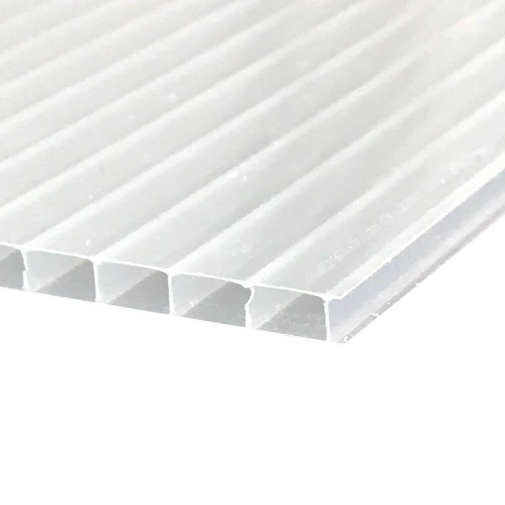 8mm Polycarbonate Roofing Sheet Opal White Various Size 10 Year Warranty UV Protection