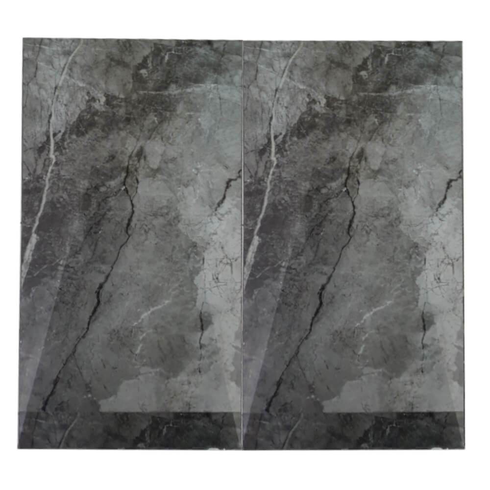 Orobico Grey Rectified Large Format Polished Stone Effect Porcelain 1200x2400mm Floor & Wall Tiles