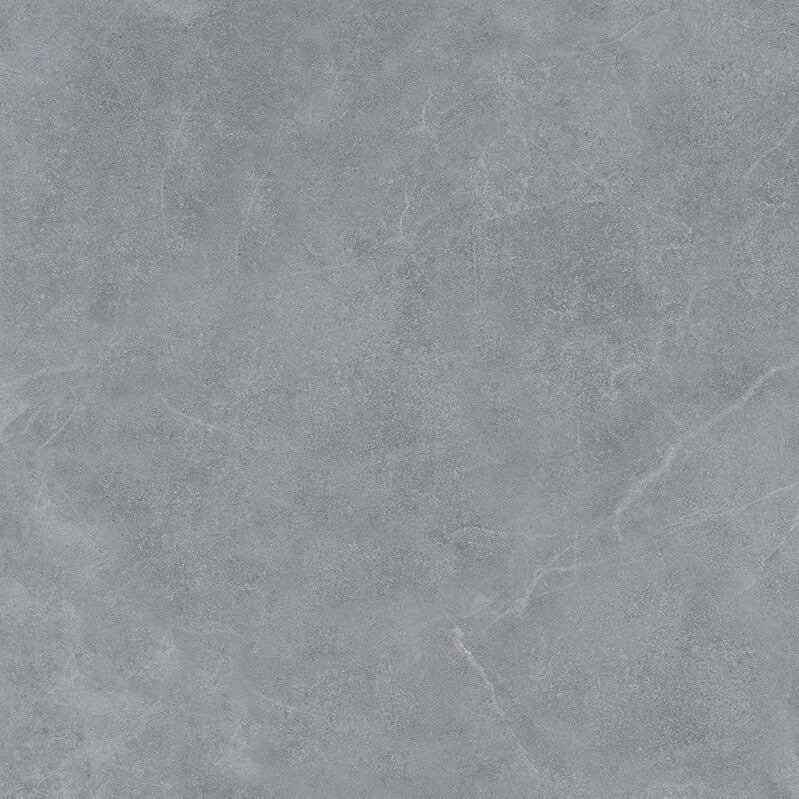 Plast Grey Rectified Gloss Glazed Porcelain 600x600mm Wall and Floor Tiles