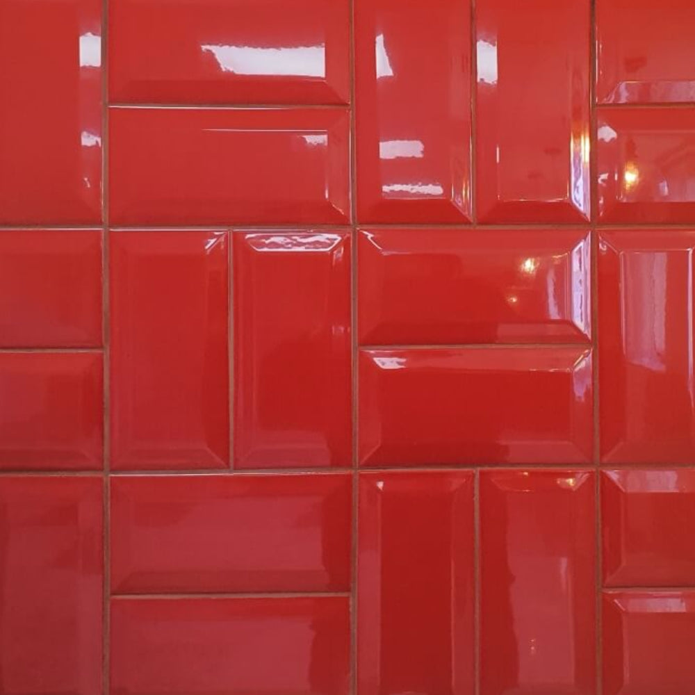 Placi de perete lustruite decorative cu diamante 100x200mm Rosie Metro Brick