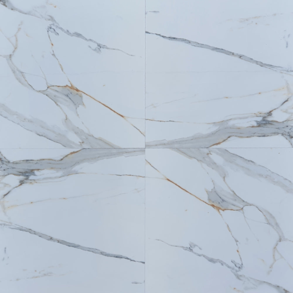 Regal Carrara Rektyfikowana polerowana porcelana 600x600mm płytki ścienne i podłogowe