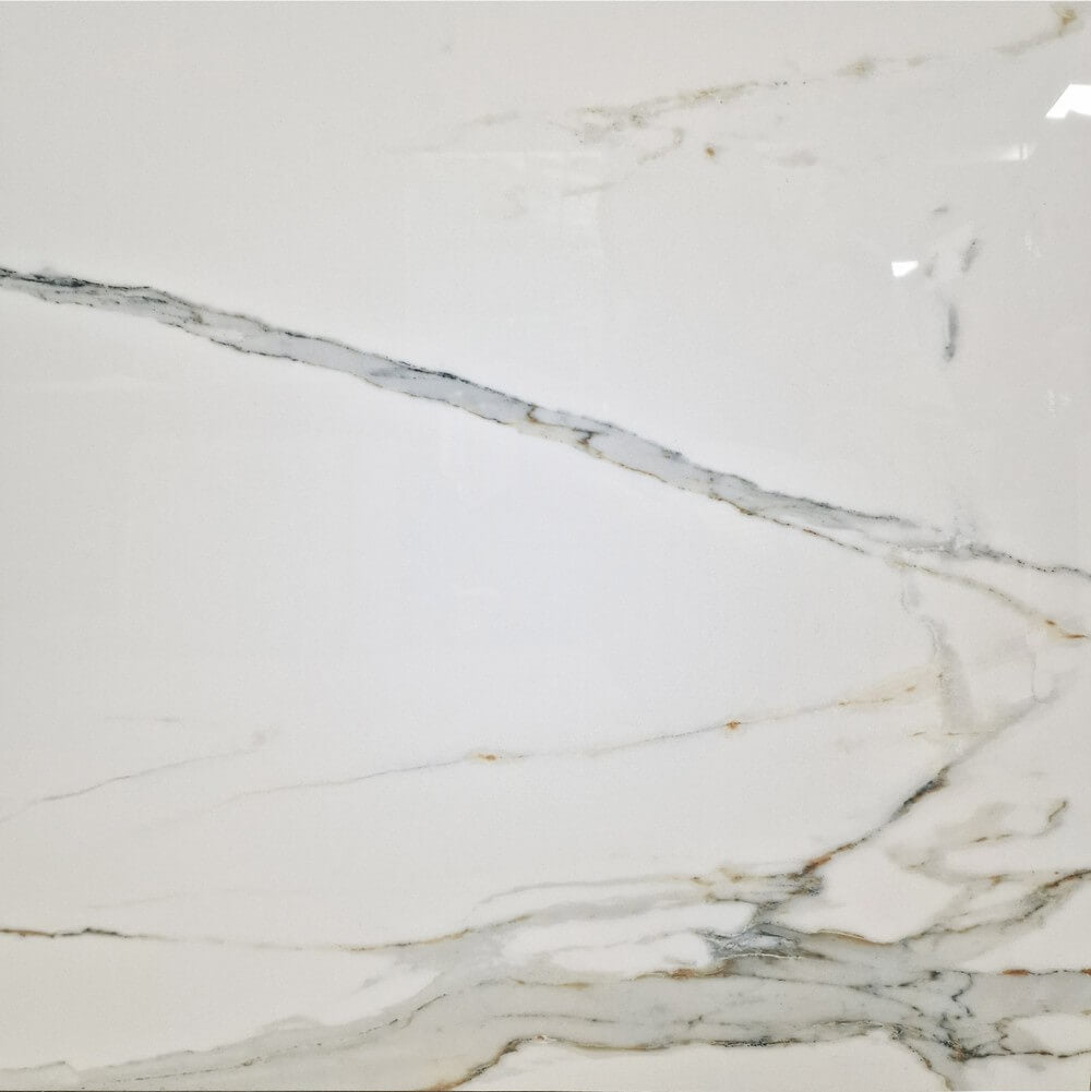 Regal Carrara Rektyfikowana polerowana porcelana 600x600mm płytki ścienne i podłogowe