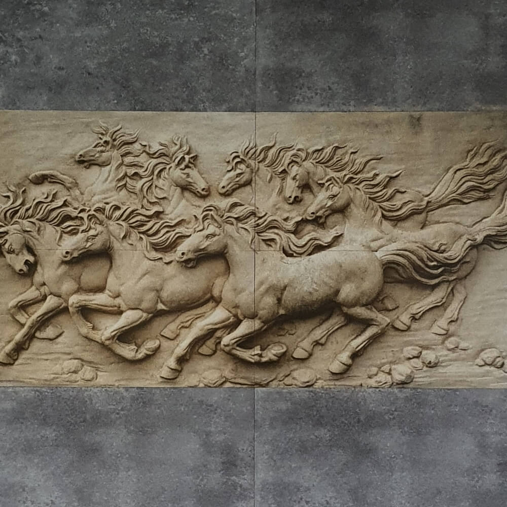 Running Horses Decorative Rectified 300x600mm Wall Tile