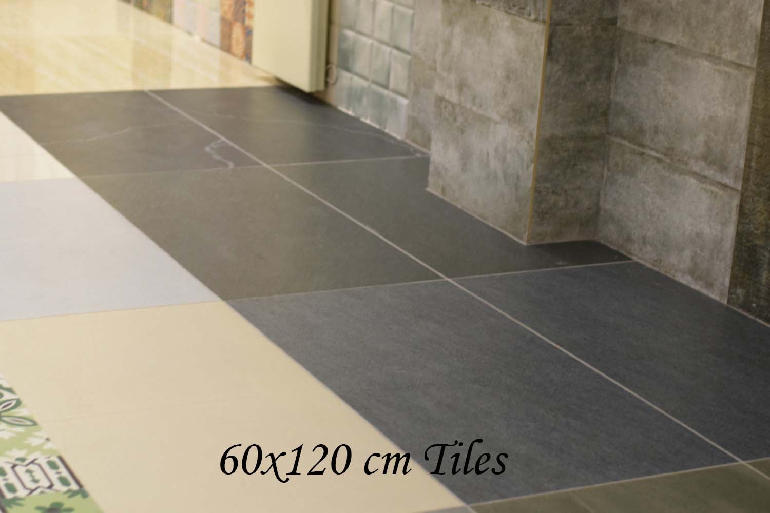 Sand Dark Rectified Large Format Matt Stone Effect Porcelain Floor & Wall Tiles 600x1200mm (4590)