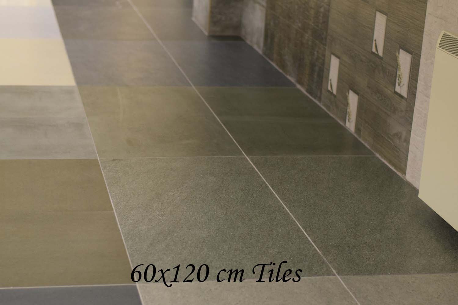 Sand Dark Rectified Large Format Matt Stone Effect Porcelain Floor & Wall Tiles 600x1200mm (4590)