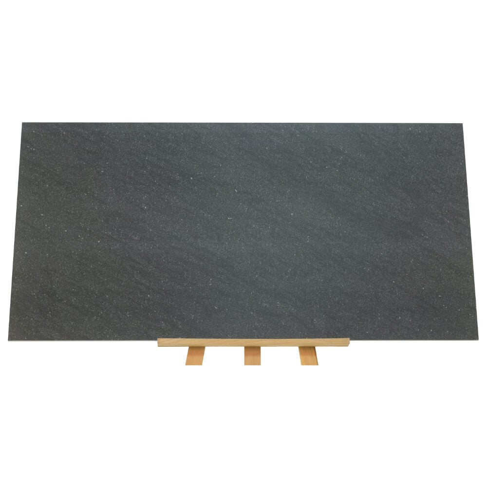 Placi de porțelan și pereți din porțelan cu efect de piatră mată rectificată negru Satto 600x1200mm (12595) 