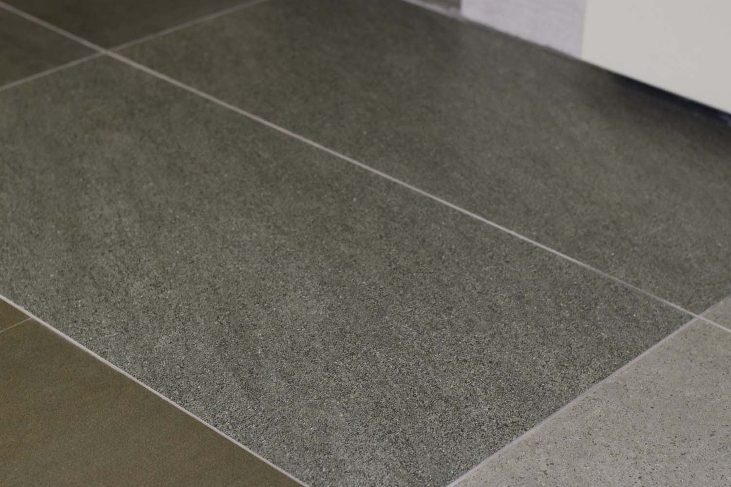 Satto Grey Rectified Large Format Matt Stone Effect Porcelain Floor & Wall Tiles 600x1200mm (12596)