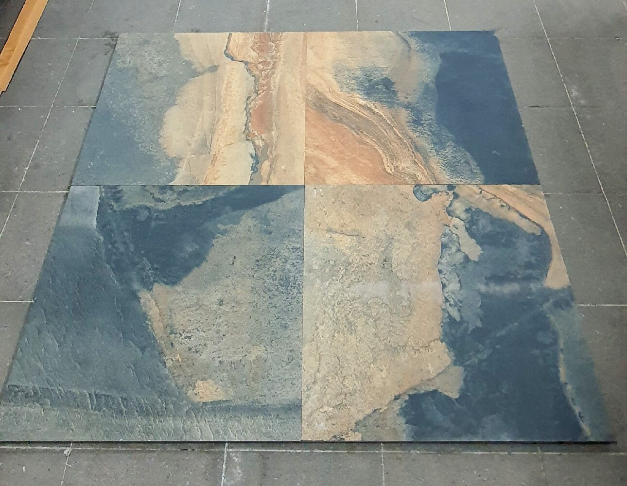 Slate Imperio Porțelan mat rectificat 20mm 600x600mm Placi de podea pentru interior și exterior