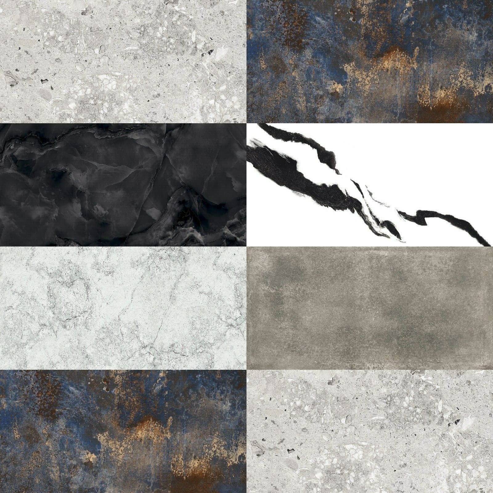 Splashback Rectified Large Format Stone Effect Porcelain (800mm x 1600 ...