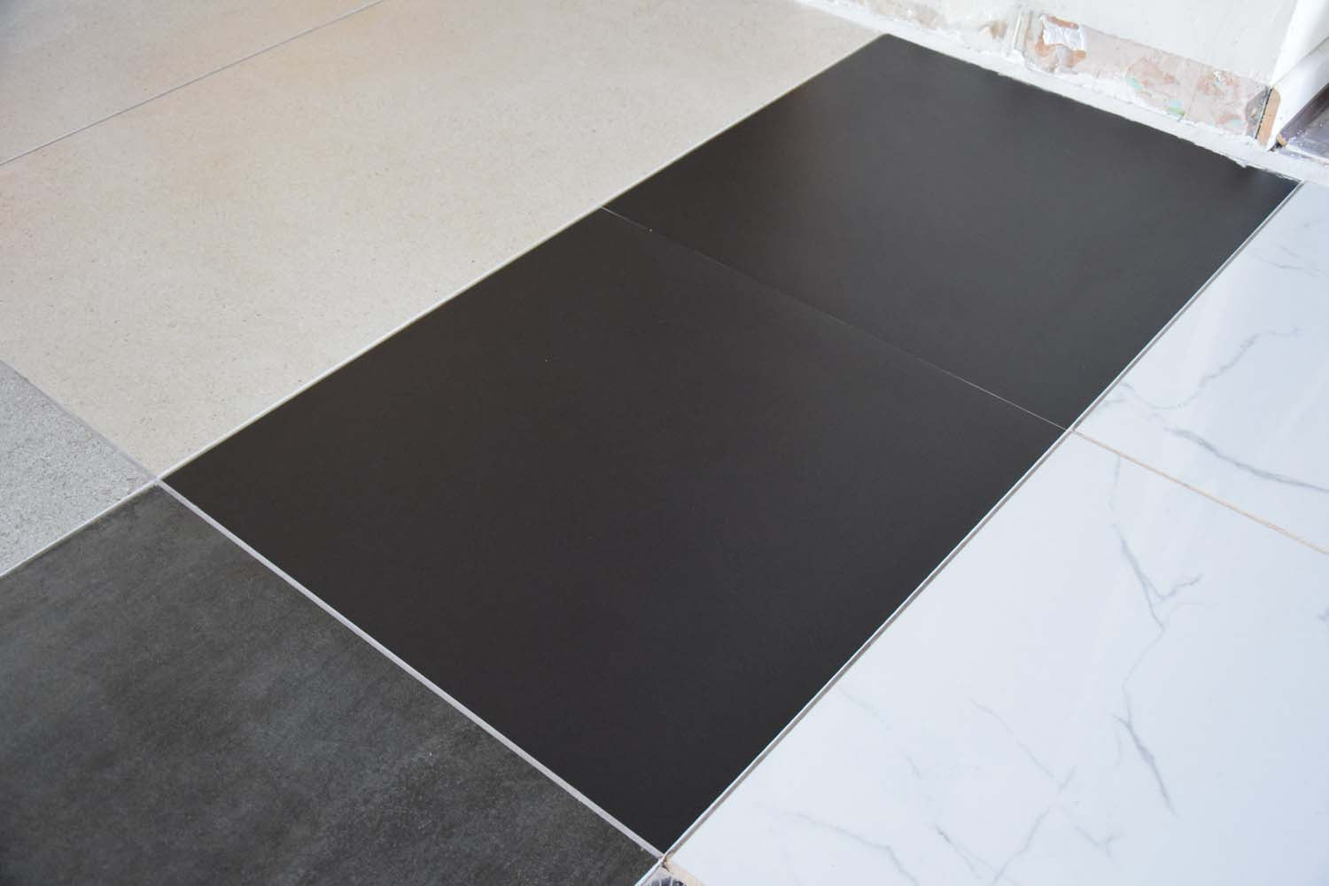 Super Mega Black Rectified Matt Porcelain 600x600mm Wall and Floor Tile