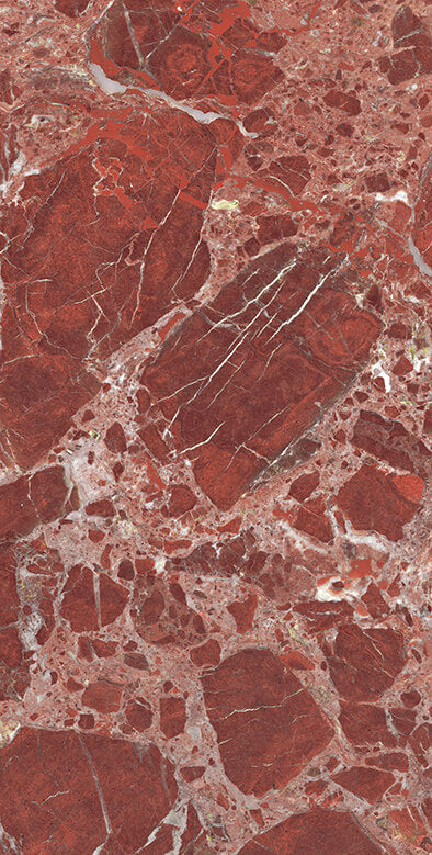 Torentio Roșu Rectificat Format Mare Suprafață Exotică Efect De Piatră Porțelan 800x1600mm Pardoseală și Pereți 