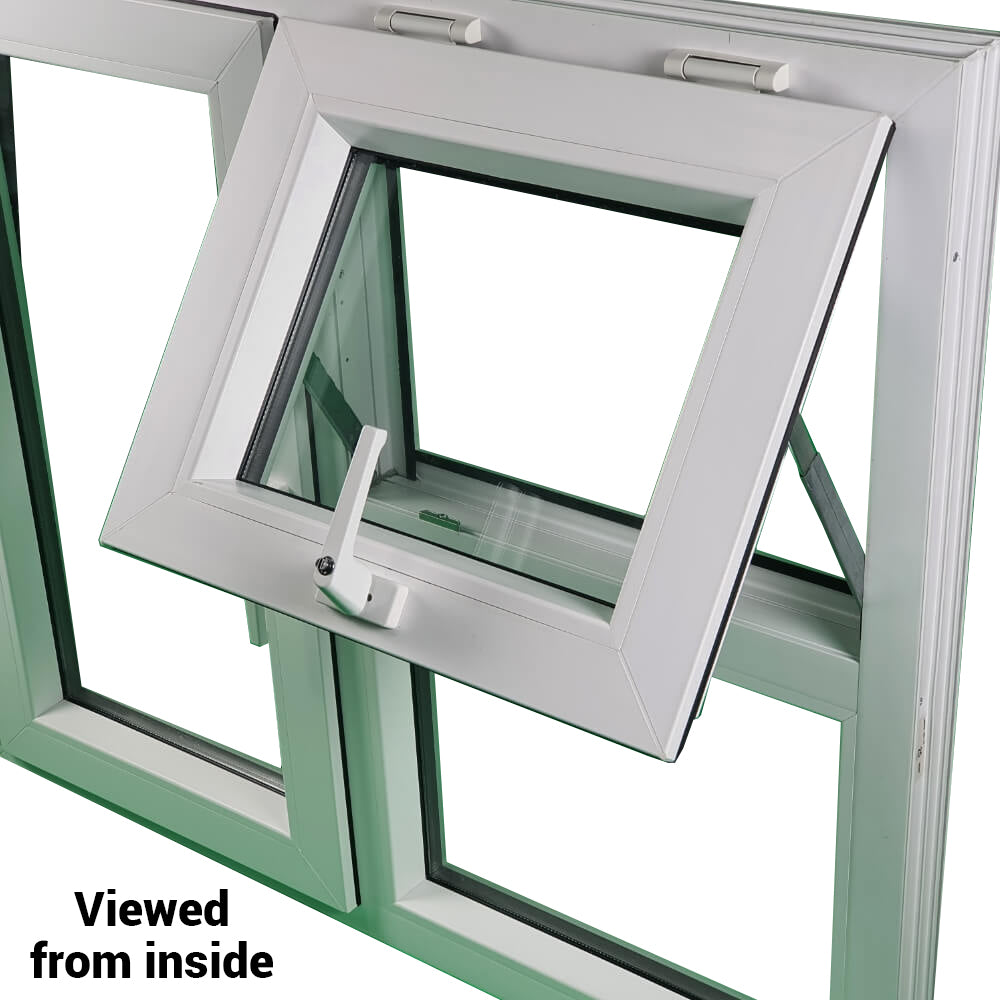 uPVC Left or Right & Top Hung Tilt and Turn Double Glazed Window Frame and Glass 70mm UK 2 Gasket Seal - Multi Size