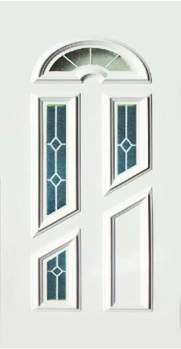 uPVC White Full Door Panel 24mm 870mm x 1970mm - Ursinia (BAU 91)