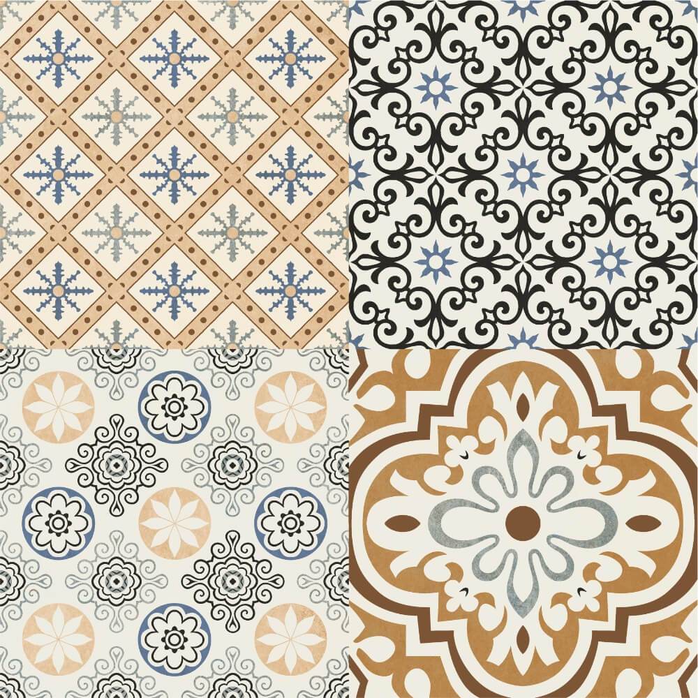 Victorian Andalusia Rectified Matt Ceramic 300x300mm Wall and Floor Tile