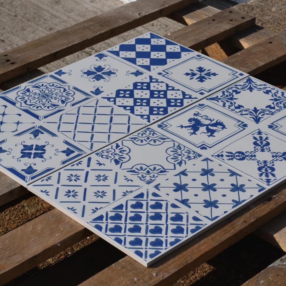 Gresie pentru pereți și podea din ceramică mată rectificată Victorian Santorini 300x300mm